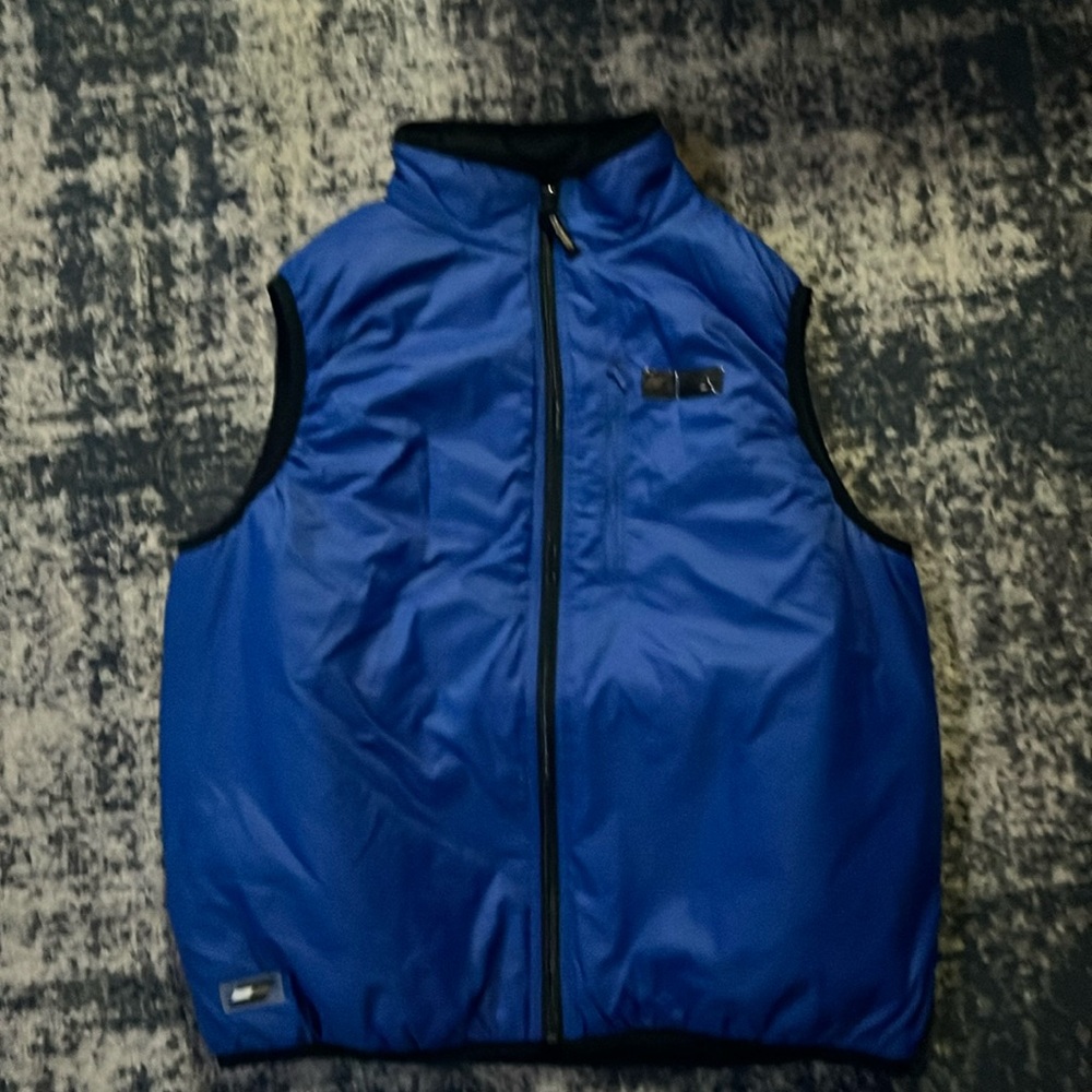 Vintage Tommy Hilfiger Blue Vest (Medium)